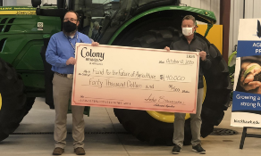 Colony Brands Foundation Donates $40K to BTC