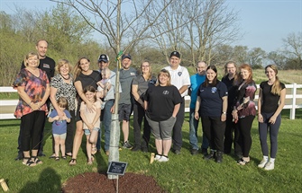 BTC Classmates Plant Tree in Memory of Chris Augustin