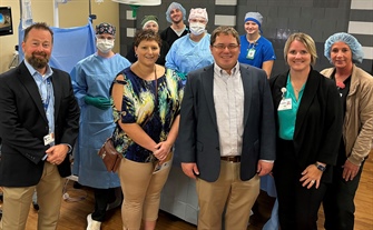 Sen. Spreitzer Tours Blackhawk, Learns About Efforts to Enhance Surgical Technologist Credentialing