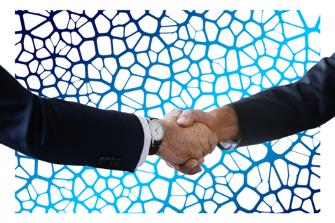 Two men shaking hands