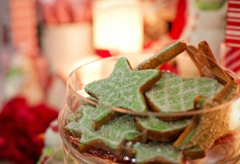 Holiday cookies on a plate