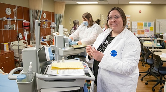 Nursing Assistant students in lab