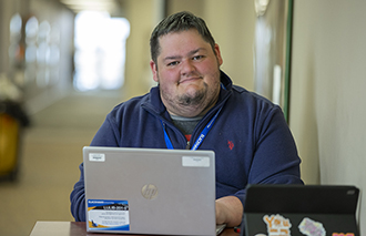 Human Services Associate student Ezra Johnson