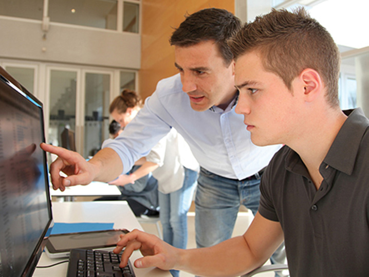 Students on Computer
